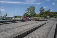 City Pier: Recreation by the Water on a Sunny Day