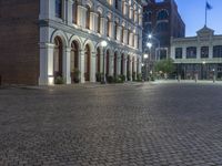 City Plaza at Night: Restaurant Light