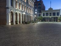 City Plaza at Night: Restaurant Light