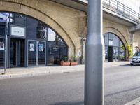 City Road with Asphalt Building in Berlin