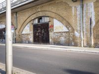 City Road with Asphalt Building in Berlin