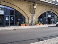City Road with Asphalt Building in Berlin