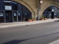 City Road with Asphalt Building in Berlin