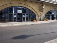 City Road with Asphalt Building in Berlin