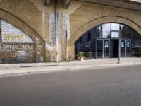City Road with Asphalt Building in Berlin