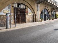 City Road with Asphalt Building in Berlin