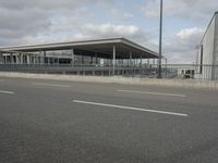 City Road with Asphalt, Parking Lane, and Bridge