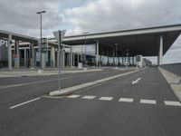 City Road with Asphalt, Parking Lane, and Bridge