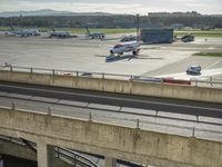 City Road with Asphalt Parking in Switzerland