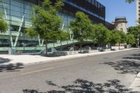 City Road on a Sunny Day with Trees in Toronto