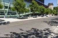 City Road on a Sunny Day with Trees in Toronto