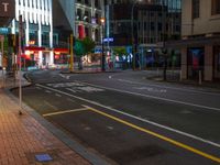 City Road at Night: Illuminated by Artificial Lights