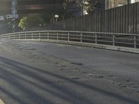 City Road Structure with Guardrails and Lanes