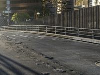 City Road Structure with Guardrails and Lanes