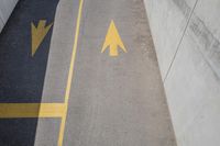 City Road with Yellow High Line Pattern