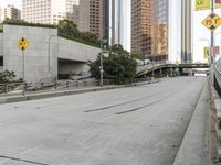 City Skyline at Dawn with Road Bridge 001