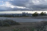 City Skyline Overlooking Water