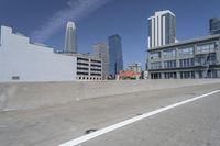 City Skyline with Skyscrapers and Clear Sky