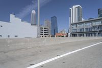 City Skyline with Skyscrapers and Clear Sky