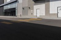 City Street in Markham, Canada: Asphalt and Concrete