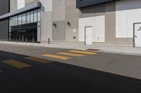 City Street in Markham, Canada: Asphalt and Concrete