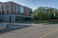 City Street in Toronto, Canada: Residential Buildings and Business District