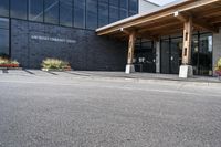 the city's boardroom and city library building, seen here in this picture, is still open today