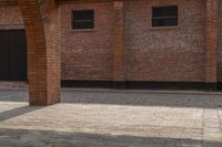 Cityscape Architecture with Brick and Concrete