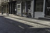 Cityscape with Asphalt Roads and Buildings