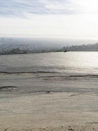 Cityscape Beach View Overlooking the Ocean