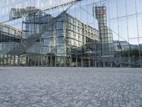 Cityscape of Berlin: A Cobblestone Road