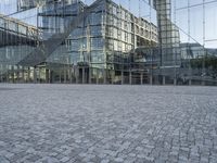 Cityscape of Berlin: A Cobblestone Road