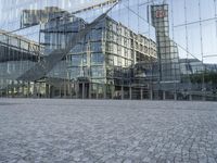 Cityscape of Berlin: A Cobblestone Road