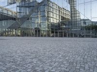 Cityscape of Berlin: A Cobblestone Road