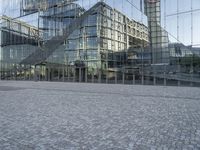 Cityscape of Berlin: A Cobblestone Road