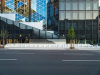 Cityscape of Berlin at Dawn: Glass Facades and Modern Architecture