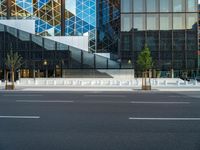 Cityscape of Berlin at Dawn: Glass Facades and Modern Architecture