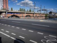 Cityscape of Berlin, Germany with Water Bridge
