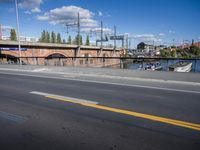 Cityscape of Berlin, Germany with Water Bridge