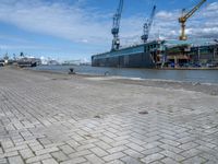 Cityscape of Bremen Harbor in Europe: Clear Sky