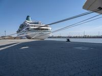 Cityscape of Bremerhaven, Germany: A View of the Cruise Ship