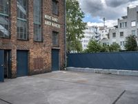 Cityscape: A Mix of Brick and Asphalt in the City