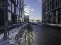 Cityscape: Building Reflection in Water