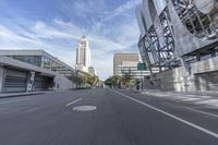 Cityscape of California: Motion Blur with Clouds