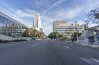 Cityscape of California: Motion Blur with Clouds