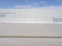 Cityscape of California, USA with Architectural Facade and Sea Horizon