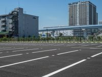 Cityscape: Clear Sky Over Urban Asphalt Surfaces