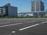 Cityscape: Clear Sky Over Urban Asphalt Surfaces