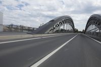 Cityscape of Frankfurt, Germany with architecture and bridge