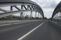 Cityscape of Frankfurt, Germany with architecture and bridge